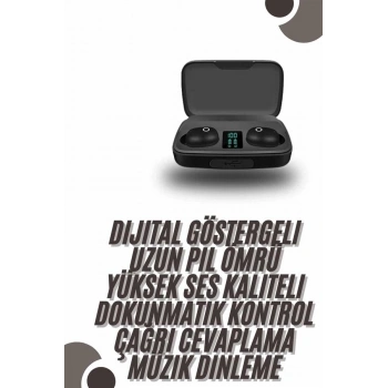Tws Bluetooth Kulaklık 5.0 Bluetooth Bağlantılı Dokunmatik Kontrol Özelliği