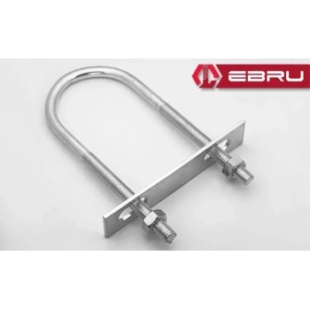 U Civata, Karşılık Demiri + Somunlu - M10x60 - 2 Set
