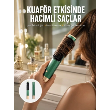 Üflemeli Saç Düzleştirici Fön Tarak Yüksek Isı Ayarlı İyon Özellikli Yeni Nesil