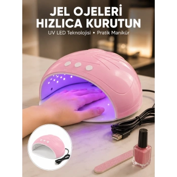 Ultraviyole Led Oje Kurutma Makinesi Usb Kablolu Yeni Nesil