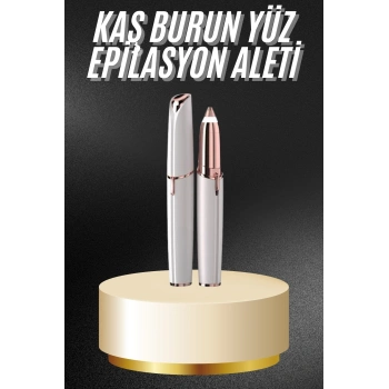 Unısex Şarjlı Kaş Bıyık Alma Epilatörü Hassas Ciltlere Özel Acısız