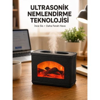 Usb Güçlü Ultrasonik Hava Nemlendirici Sessiz Çalışan 270 Ml Difüzör