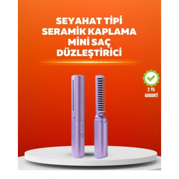 Usb Şarjlı Kablosuz Saç Düzleştirici – Seyahat Ve Günlük Kullanım
