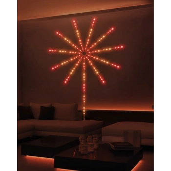 Uygulama Destekli Rgb Led Havai Fişek Duvar Aydınlatması