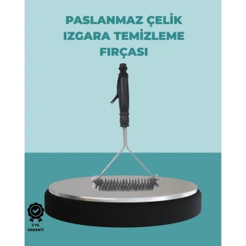 Uzun Saplı Paslanmaz Çelik Izgara Temizlik Fırçası