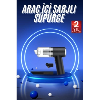 Vakumlu Süpürge Şarjlı Elektrikli Mini Taşınabilir Uzun Ömürlü Hazneli