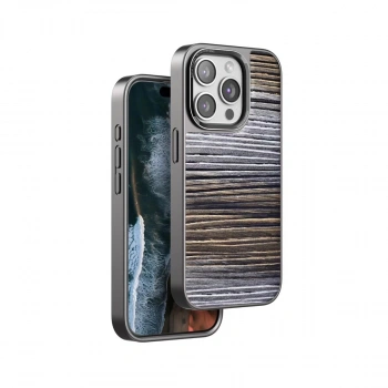Venco Apple İphone 15 Pro Wave Kapak - Sarı