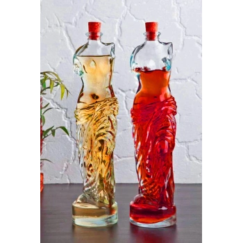 Venüs Yağdanlık - Kadın Figürlü Sirkelik Sosluk 200 ML 2li Set (599)