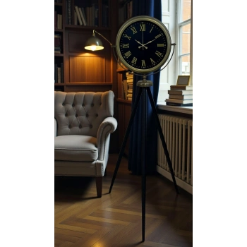 Vintage Roma Rakamlı Modern Tripod Ayaklı Saat