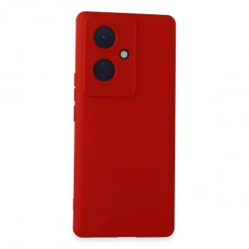 Vivo V29 Lite Kılıf Nano İçi Kadife Silikon - Kırmızı