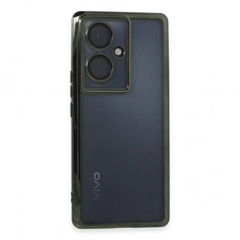 Vivo V29 Lite Kılıf Razer Lensli Silikon - Yeşil