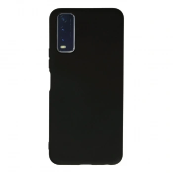 Vivo Y11s Kılıf Nano İçi Kadife Silikon - Siyah