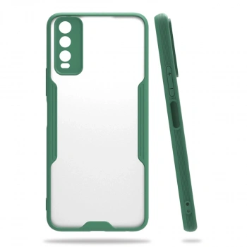Vivo Y11s Kılıf Platin Silikon - Yeşil