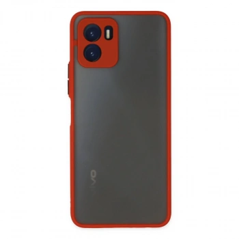 Vivo Y15s Kılıf Montreal Silikon Kapak - Kırmızı
