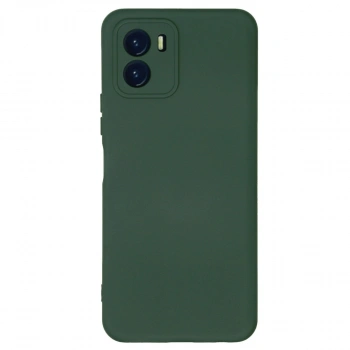 Vivo Y15s Kılıf Nano İçi Kadife Silikon - Koyu Yeşil