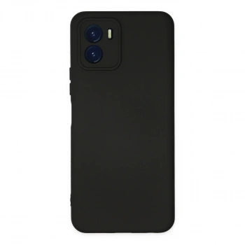 Vivo Y15s Kılıf Nano İçi Kadife Silikon - Siyah