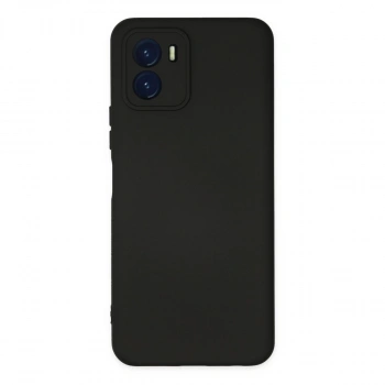 Vivo Y15s Kılıf Nano İçi Kadife Silikon - Siyah
