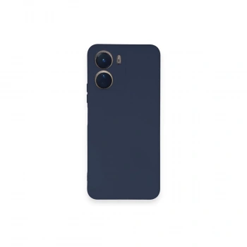 Vivo Y16 Kılıf Nano İçi Kadife Silikon - Lacivert