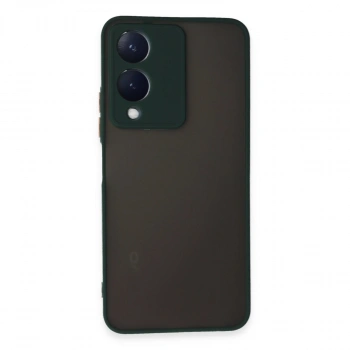 Vivo Y17s Kılıf Montreal Silikon Kapak - Yeşil