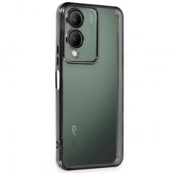 Vivo Y17s Kılıf Razer Lensli Silikon - Siyah