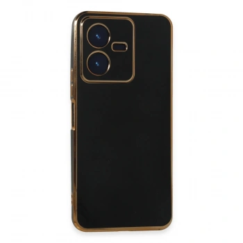 Vivo Y22 2022 Kılıf Volet Silikon - Siyah