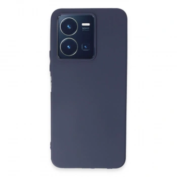 Vivo Y35 Kılıf First Silikon - Lacivert