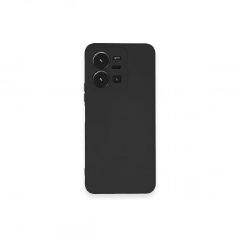 Vivo Y35 Kılıf Nano İçi Kadife Silikon - Siyah