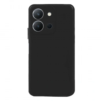 Vivo Y36 Kılıf Nano İçi Kadife Silikon - Siyah