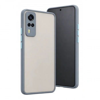 Vivo Y53s Kılıf Montreal Silikon Kapak - Gri