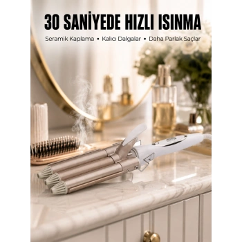 Wag Maşa Profesyonel Saç Şekillendirici İyon Özellikli Isı Kademeli Yeni Nesil