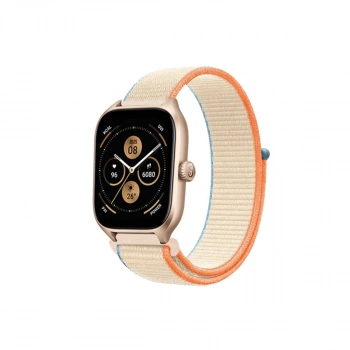 Watch 22mm Hasırlı Cırtcırtlı Kordon - Krem