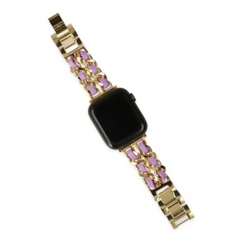 Watch 22mm Kr405 Metal Bakla Kordon (saat Değildir) - Lila
