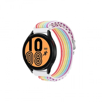 Watch 22mm Kr410 Kumaş Kordon (saat Değildir) - Gökkuşağı