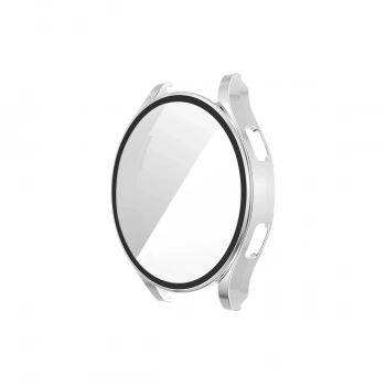 Watch 5 44mm Wall Camlı Kasa Ekran Koruyucu - Gümüş
