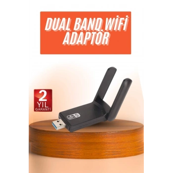Wifi Alıcı Dual Band Usb 3.0 Adaptör Kablosuz Windows 7/8/10/11