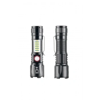 Ws-2828 10w 1000 Lümen Şarjlı Metal El Feneri