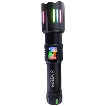 Ws-9954 25w  Zoomlu Yeşil Lazerli Metal Şarjlı El Feneri