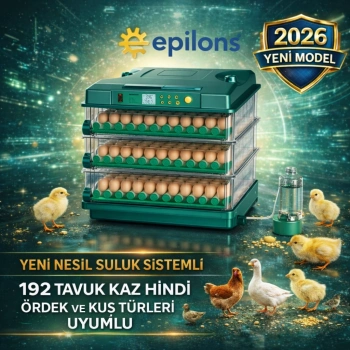 Fx-192 Model Tam Otomatik Kuluçka Makinesi –tüm Kanatlı Hayvanlara Uyumlu Yeni Nesil Su Hazneli Süngerli Sistem