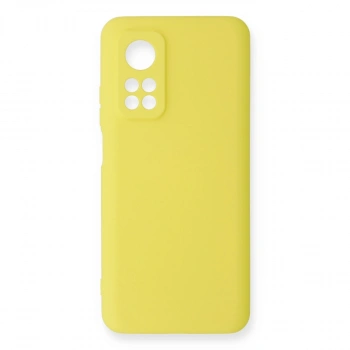 Xiaomi Mi 10t Kılıf Nano İçi Kadife Silikon - Sarı