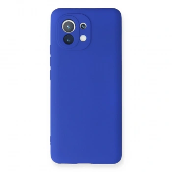 Xiaomi Mi 11 Kılıf First Silikon - Lacivert