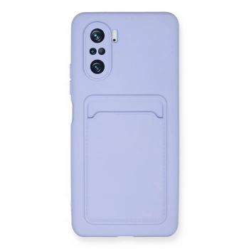 Xiaomi Mi 11i Kılıf Kelvin Kartvizitli Silikon - Lila