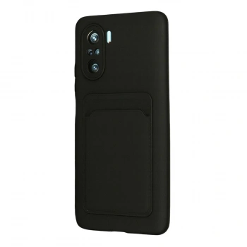 Xiaomi Mi 11i Kılıf Kelvin Kartvizitli Silikon - Siyah