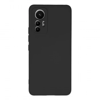 Xiaomi Mi 12 Lite Kılıf Nano İçi Kadife Silikon - Siyah