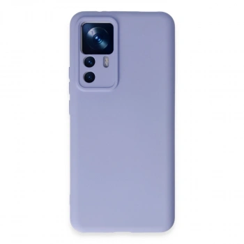 Xiaomi Mi 12t Pro Kılıf Nano İçi Kadife Silikon - Lila