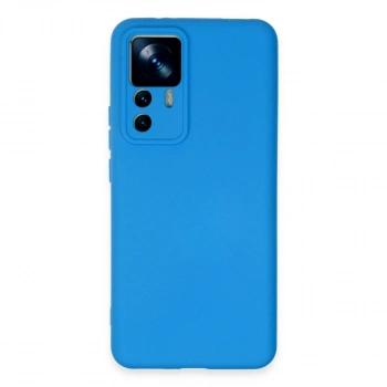 Xiaomi Mi 12t Pro Kılıf Nano İçi Kadife Silikon - Mavi