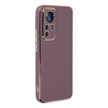 Xiaomi Mi 12t Pro Kılıf Volet Silikon - Mor