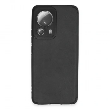 Xiaomi Mi 13 Lite Kılıf Loop Deri Silikon - Siyah