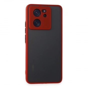 Xiaomi Mi 13t Pro Kılıf Montreal Silikon Kapak - Kırmızı