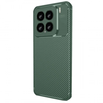 Xiaomi Mi 15 Kılıf Auto Focus Karbon Kapak - Koyu Yeşil