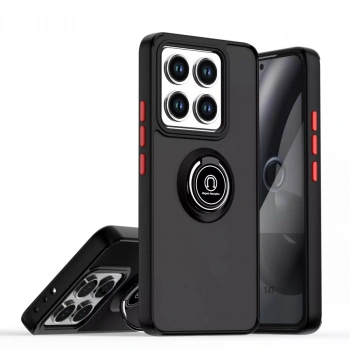 Xiaomi Mi 15 Kılıf Montreal Yüzüklü Silikon Kapak - Siyah